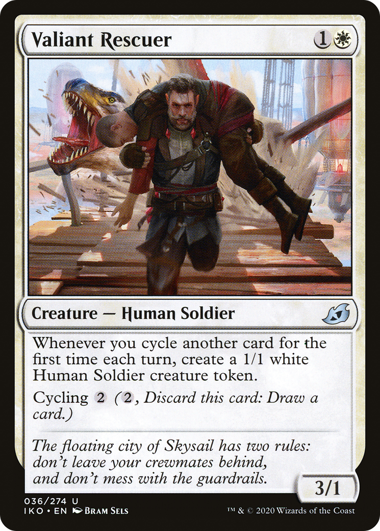 Valiant Rescuer (IKO-036) (Foil)