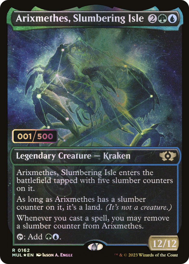 Arixmethes, Slumbering Isle (MUL-162Z) (Showcase) (Foil) (Serialized)