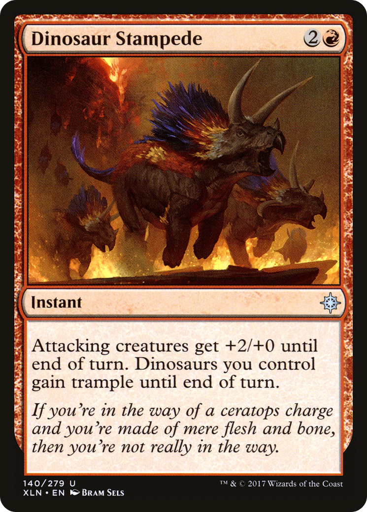 Dinosaur Stampede (XLN-140) (Foil)