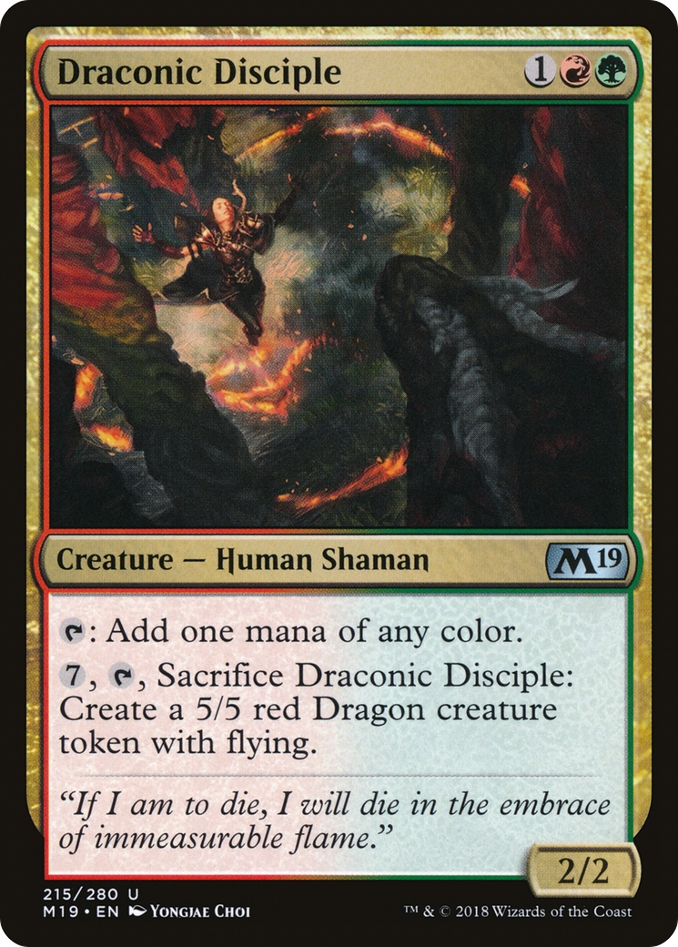 Draconic Disciple (M19-215) (Foil)