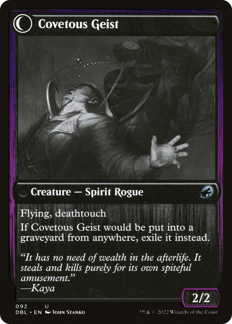 Covert Cutpurse // Covetous Geist (DBL-092) (Foil)