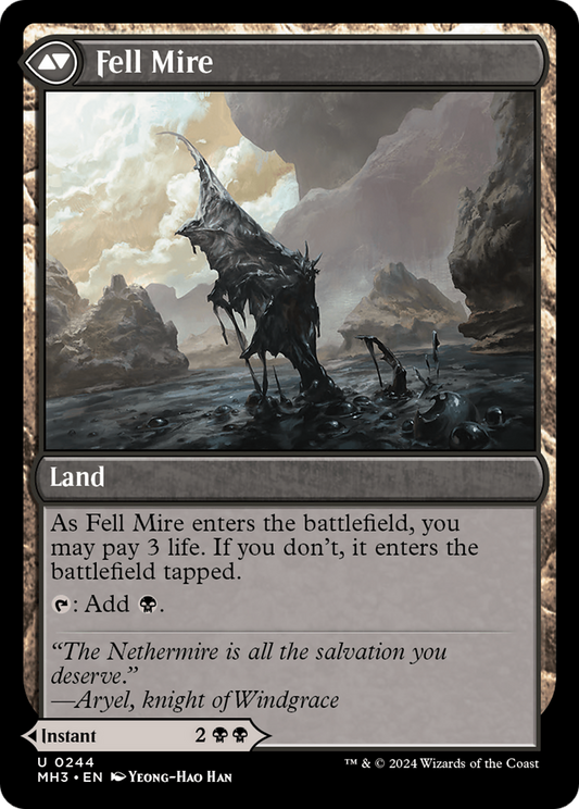Fell the Profane // Fell Mire (MH3-244) (Foil)