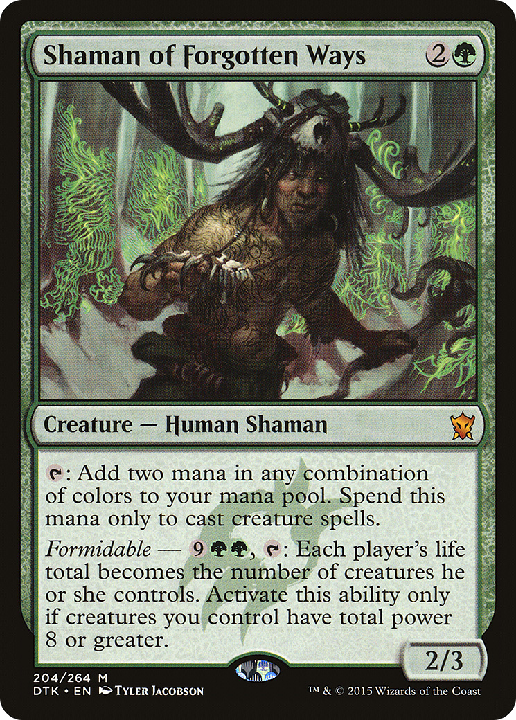 Shaman of Forgotten Ways (DTK-204) (Foil)