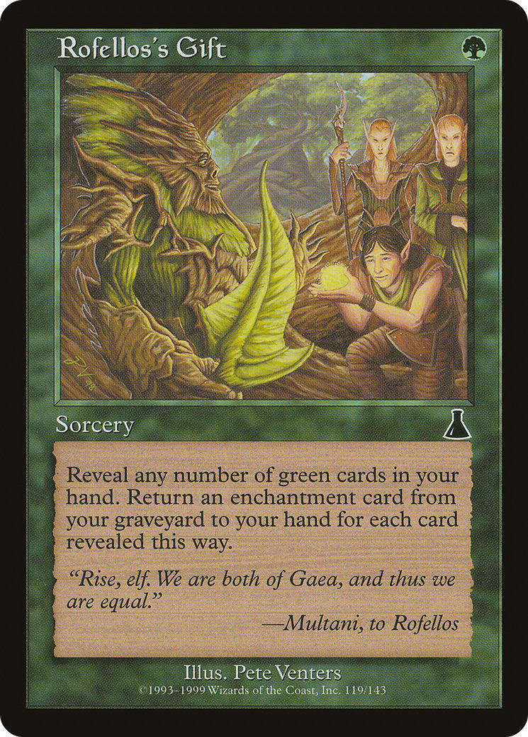 Rofellos's Gift (UDS-119) (Foil)