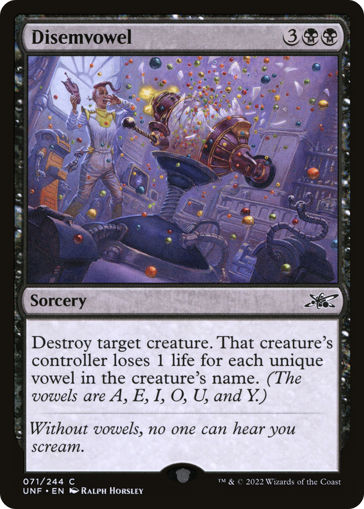 Disemvowel (UNF-071)