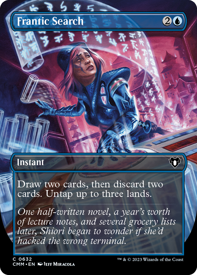 Frantic Search (CMM-632) (Borderless) (Foil)