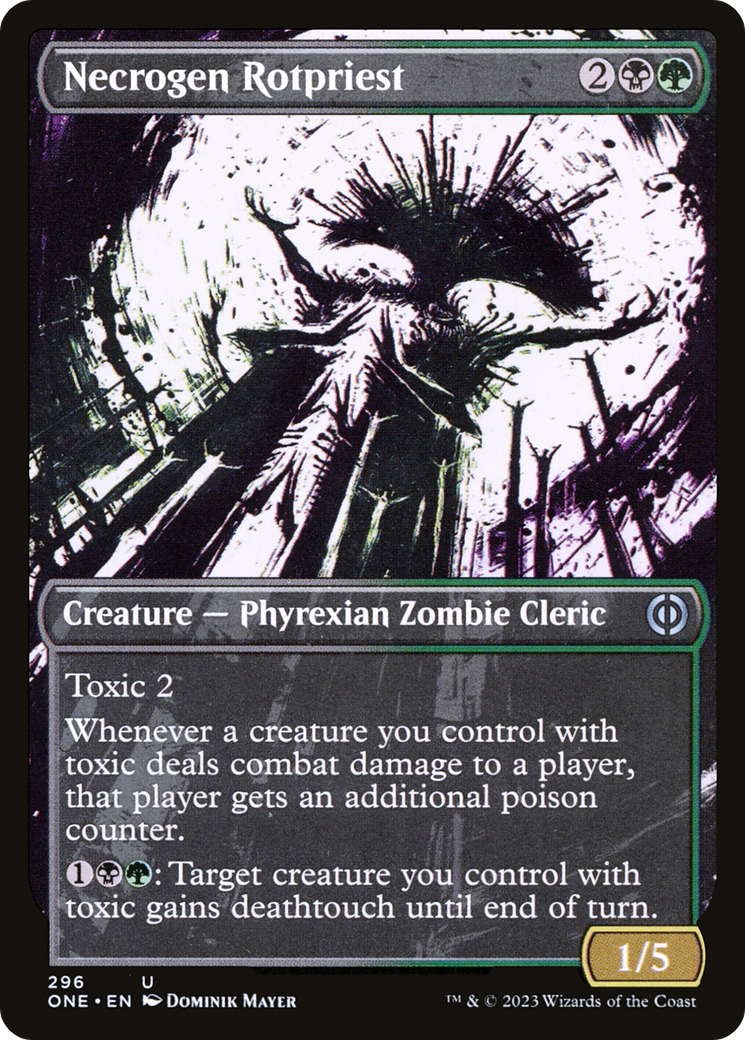 Necrogen Rotpriest (ONE-296) (Showcase) (Foil)