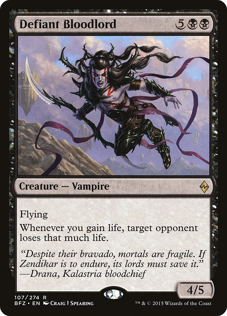 Defiant Bloodlord (BFZ-107) (Foil)