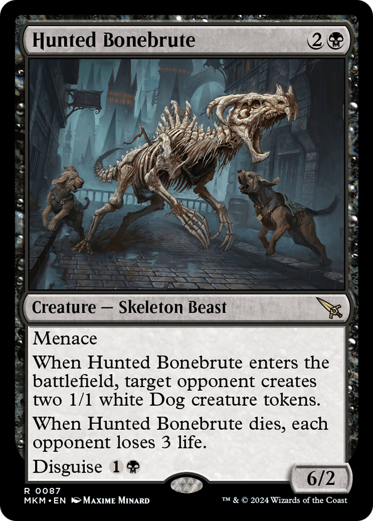 Hunted Bonebrute (MKM-087) (Foil)