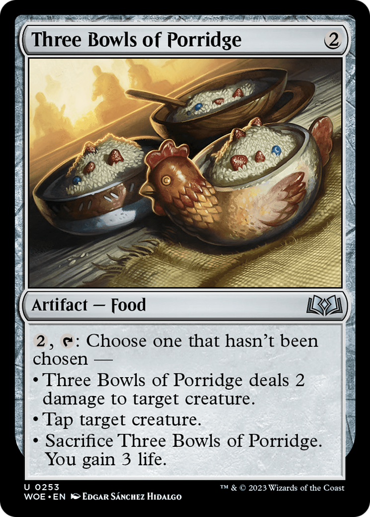 Three Bowls of Porridge (WOE-253) (Foil)