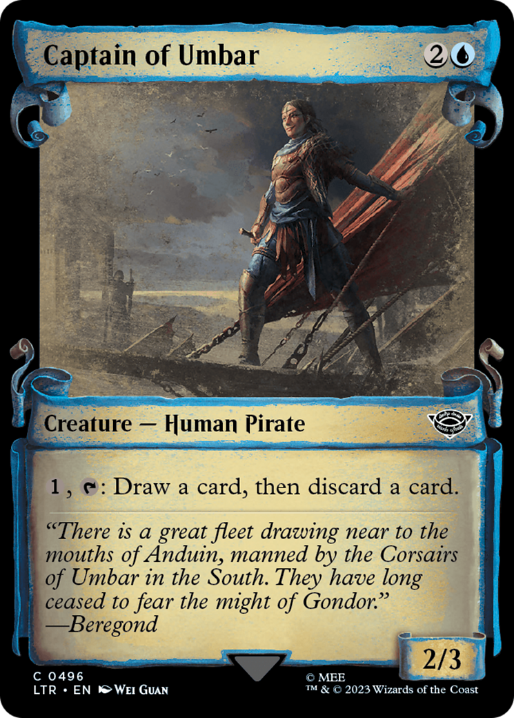 Captain of Umbar (LTR-496) (Showcase) (Scroll) (Foil)