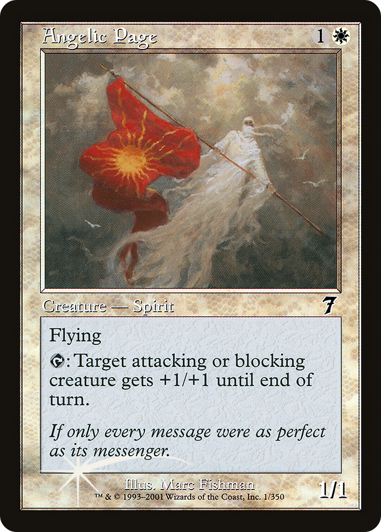 Angelic Page (7ED-001★) (Foil)
