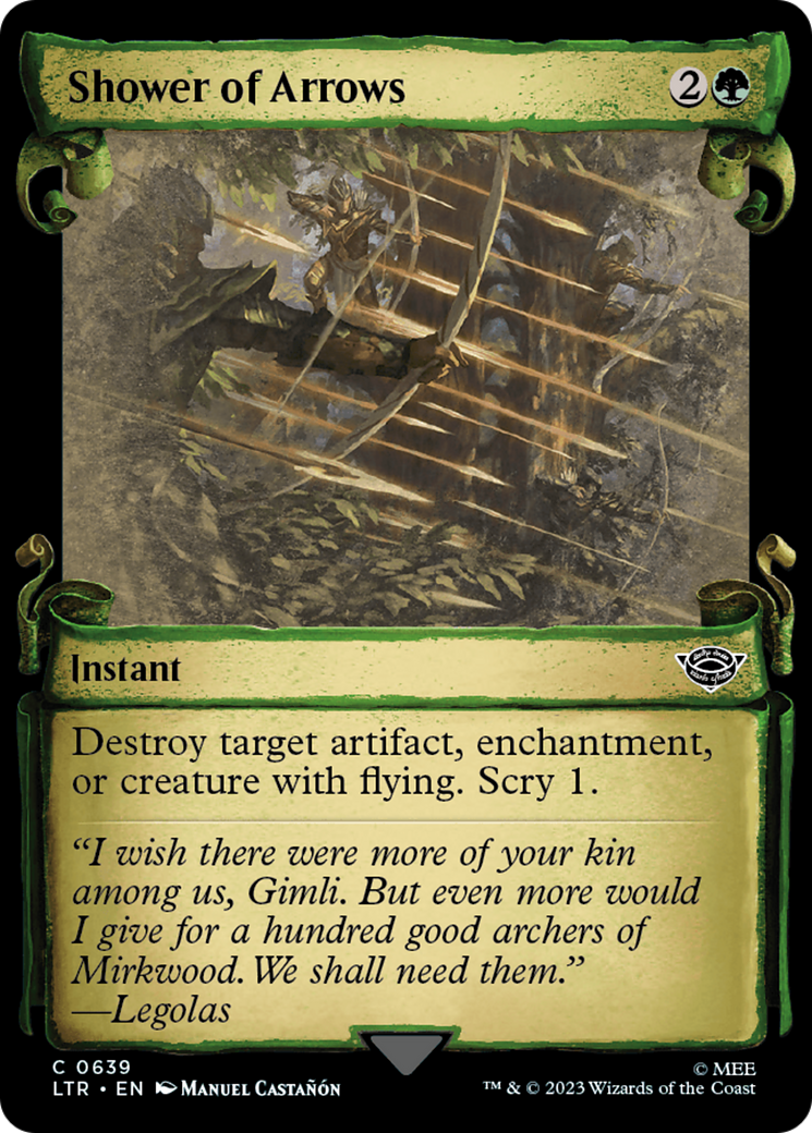 Shower of Arrows (LTR-639) (Showcase) (Scroll) (Foil)