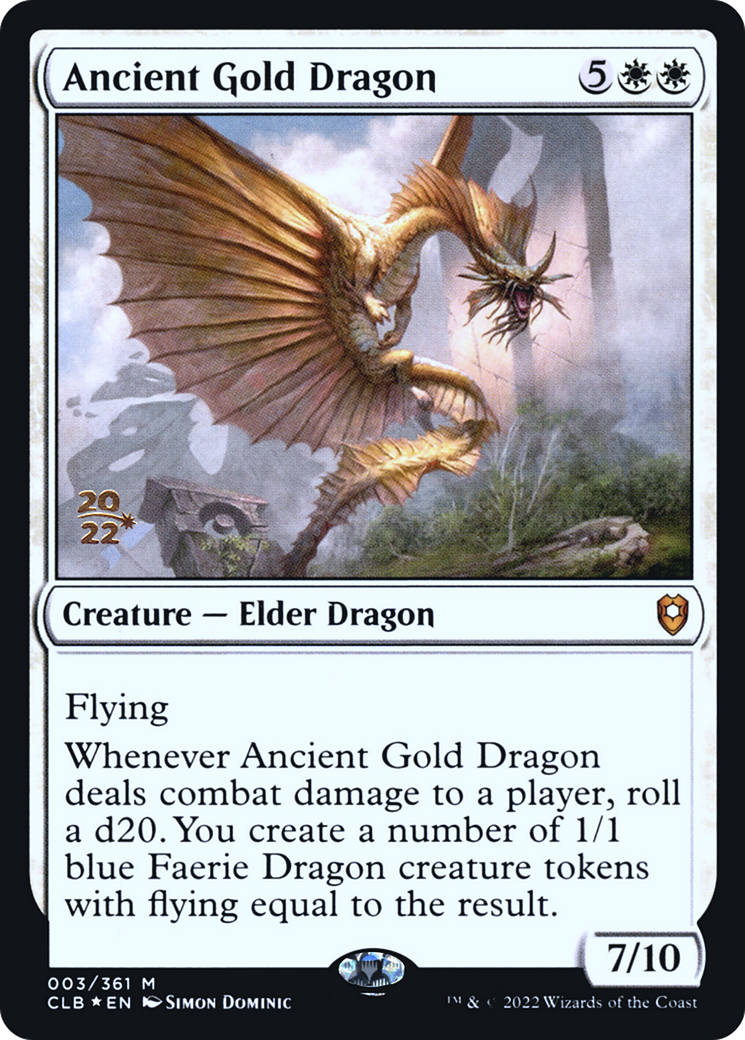 Ancient Gold Dragon (PRE-03S) (Foil)