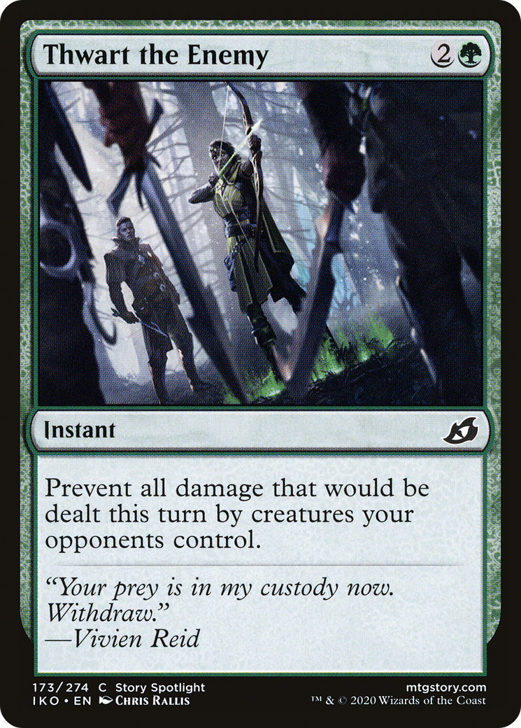 Thwart the Enemy (IKO-173) (Foil)