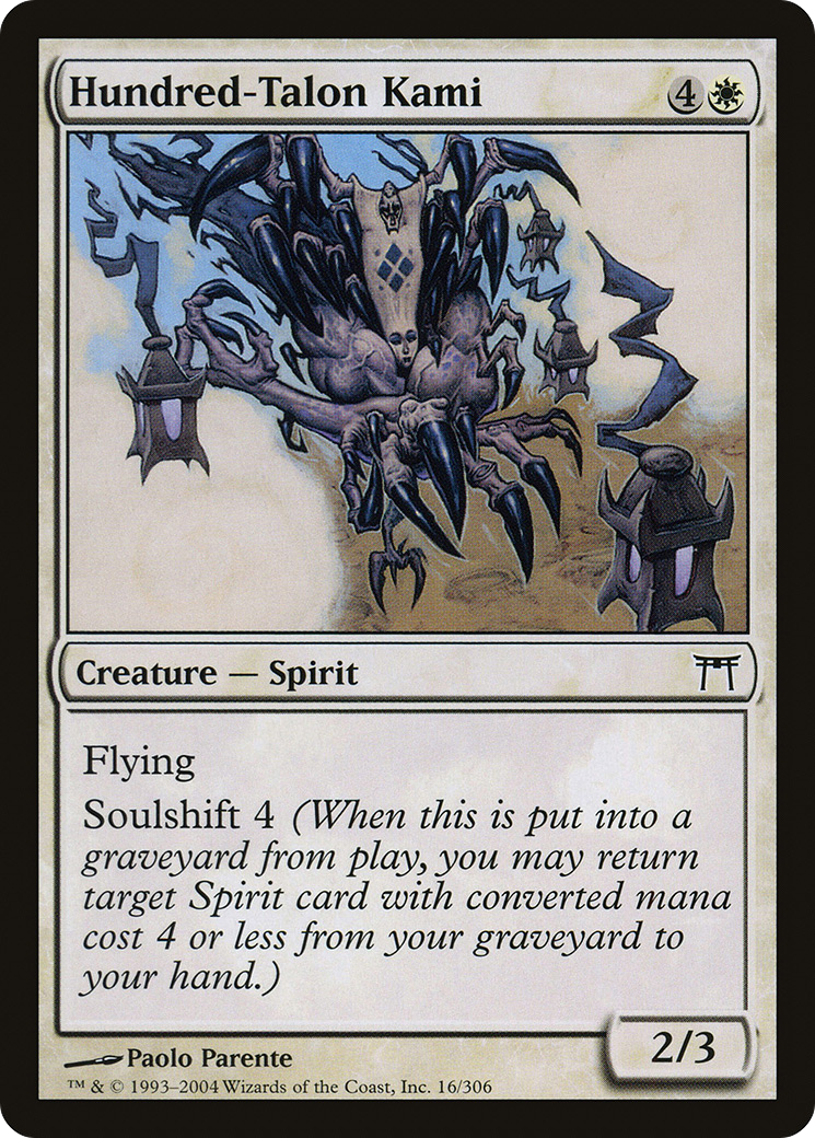 Hundred-Talon Kami (CHK-016) (Foil)