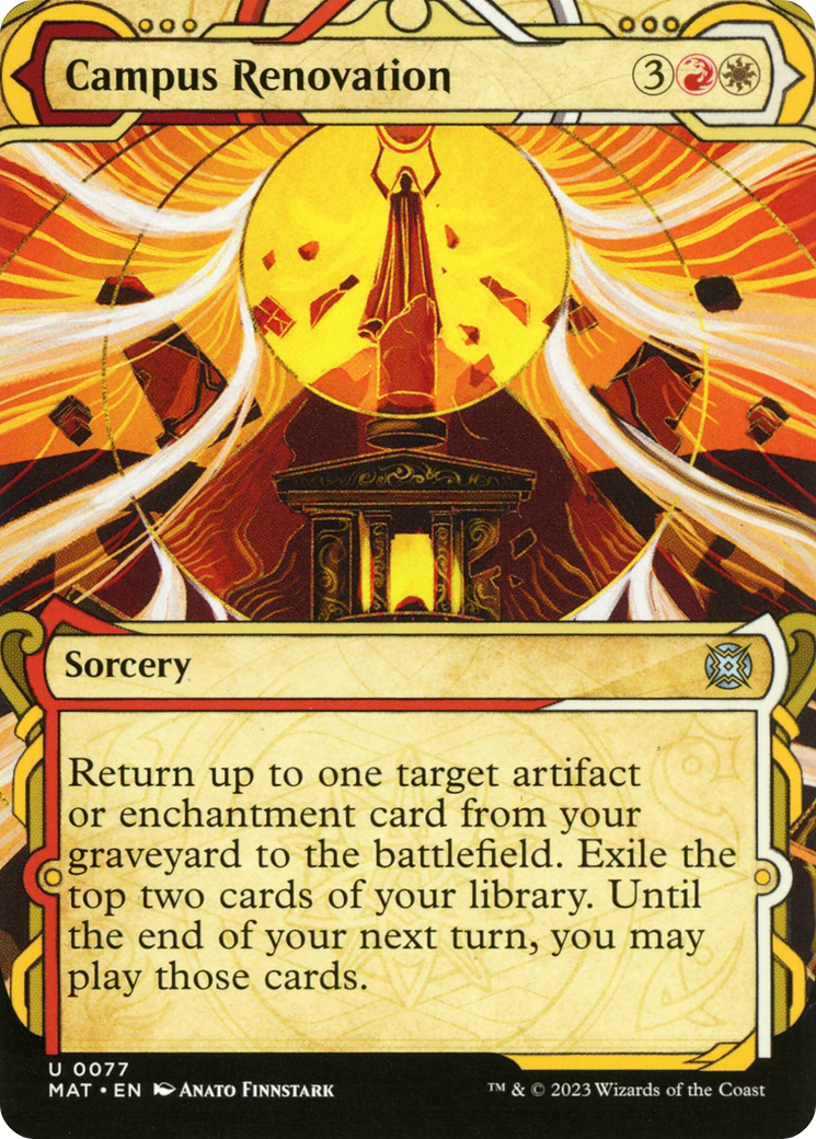 Campus Renovation (MAT-077) (Showcase) (Borderless) (Foil)