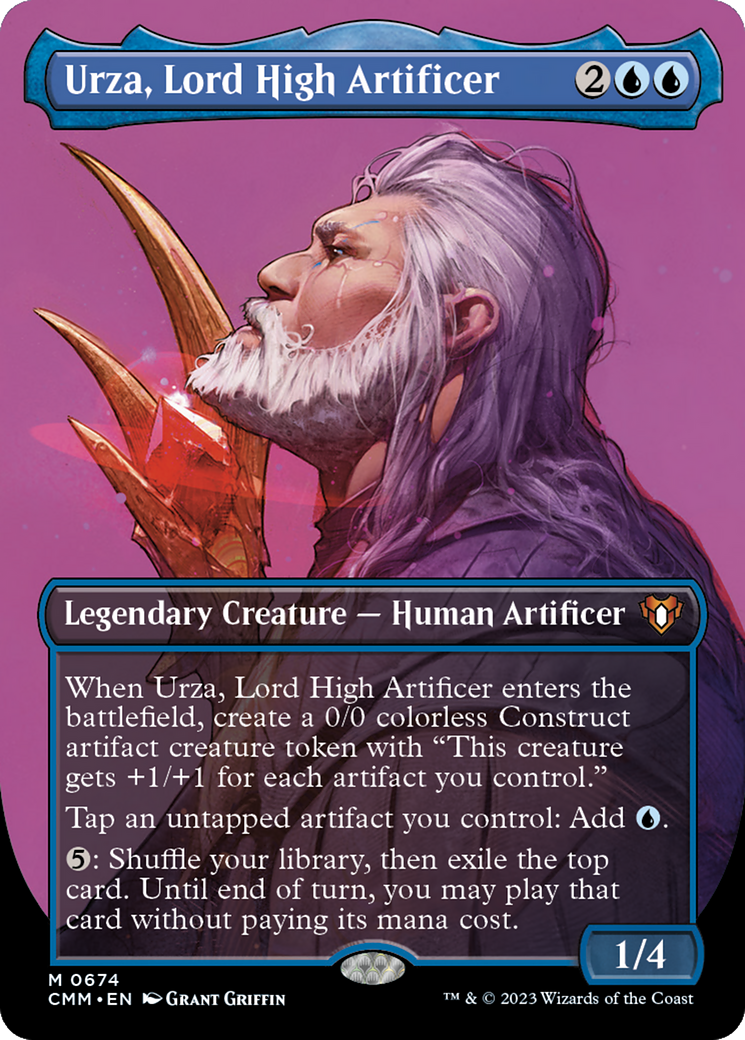 Urza, Lord High Artificer (CMM-674) (Borderless) (Foil)
