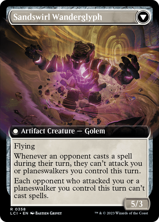 Unstable Glyphbridge // Sandswirl Wanderglyph (LCI-358) (Extended Art) (Foil)