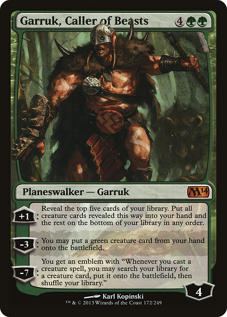 Garruk, Caller of Beasts (M14-172) (Foil)