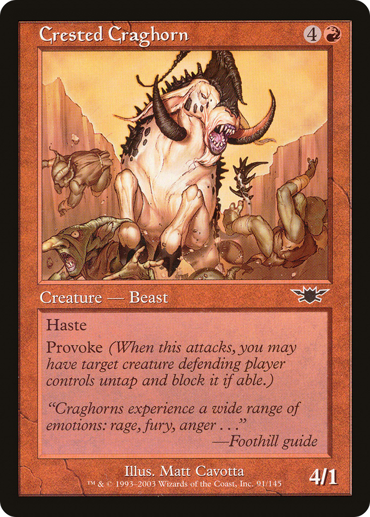Crested Craghorn (LGN-091) (Foil)