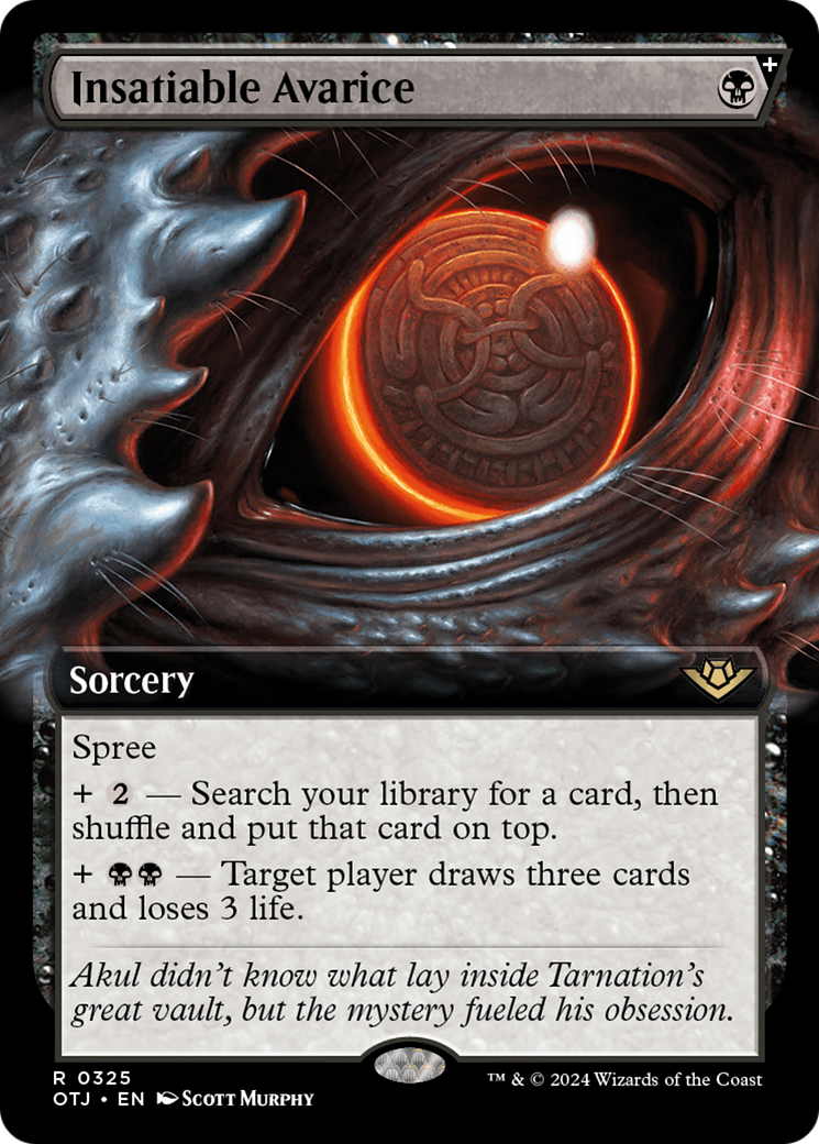 Insatiable Avarice (OTJ-325) (Extended Art) (Foil)