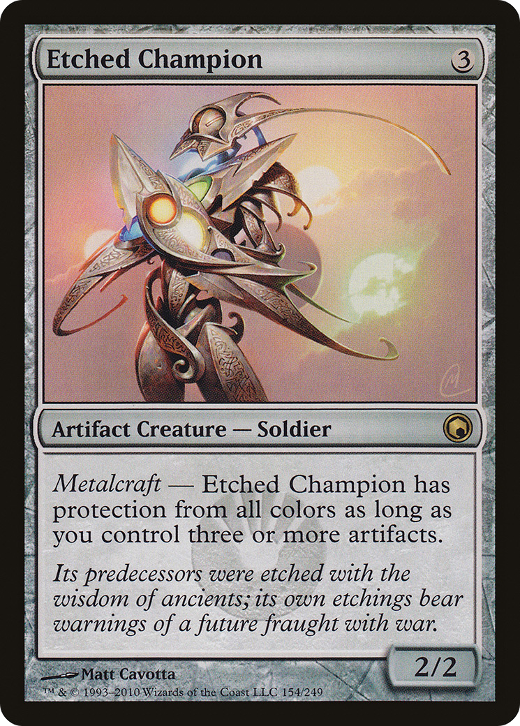 Etched Champion (SOM-154) (Foil)