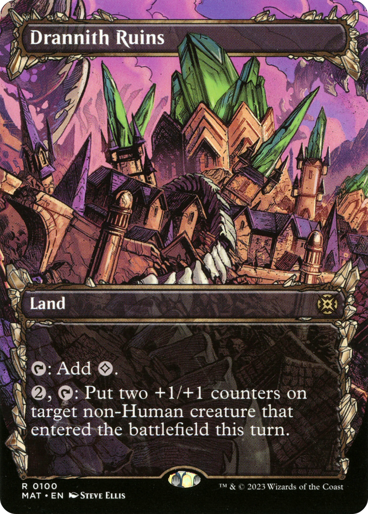 Drannith Ruins (MAT-100) (Showcase) (Borderless) (Foil)