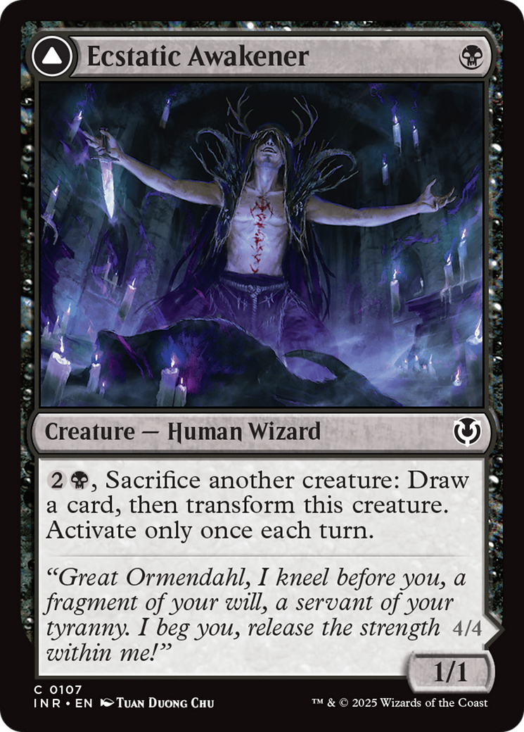 Ecstatic Awakener // Awoken Demon (INR-107) (Foil)