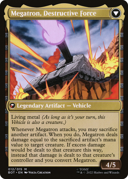 Megatron, Tyrant // Megatron, Destructive Force (BOT-012) (Foil)