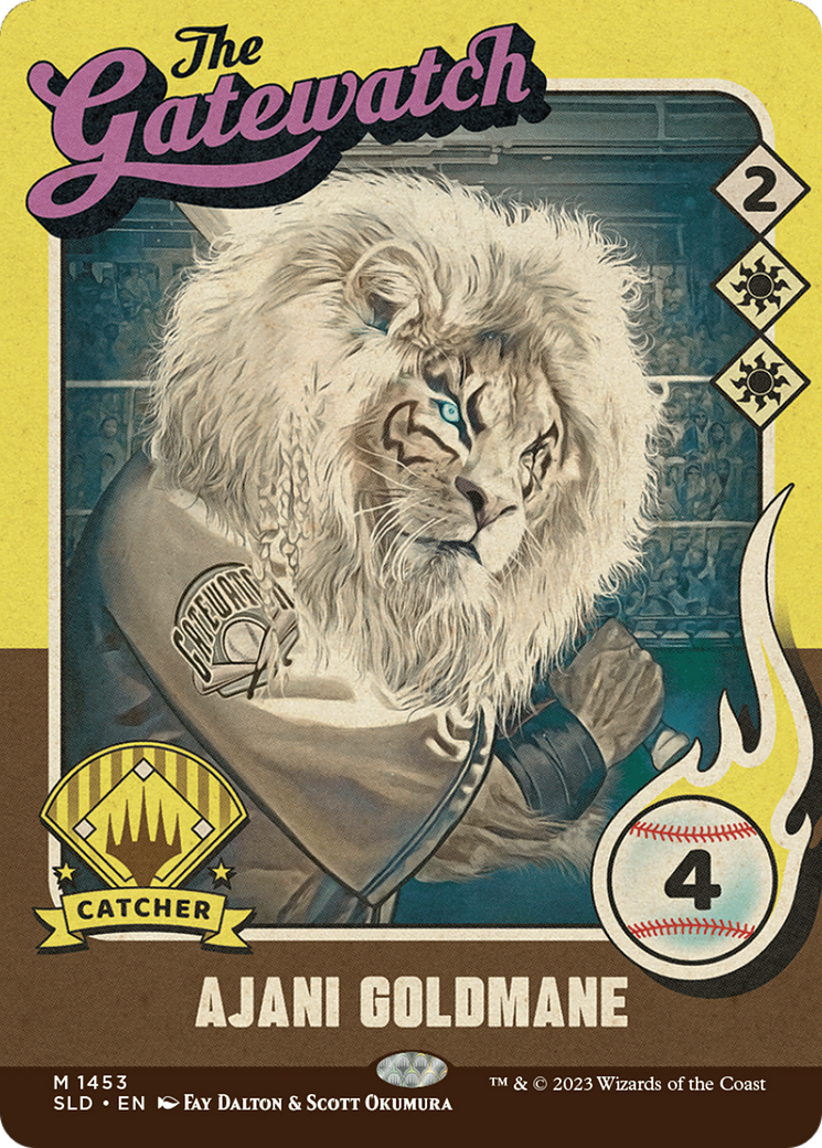 Ajani Goldmane // Ajani Goldmane (SLD-1453) (Full Art) (Borderless) (Foil)