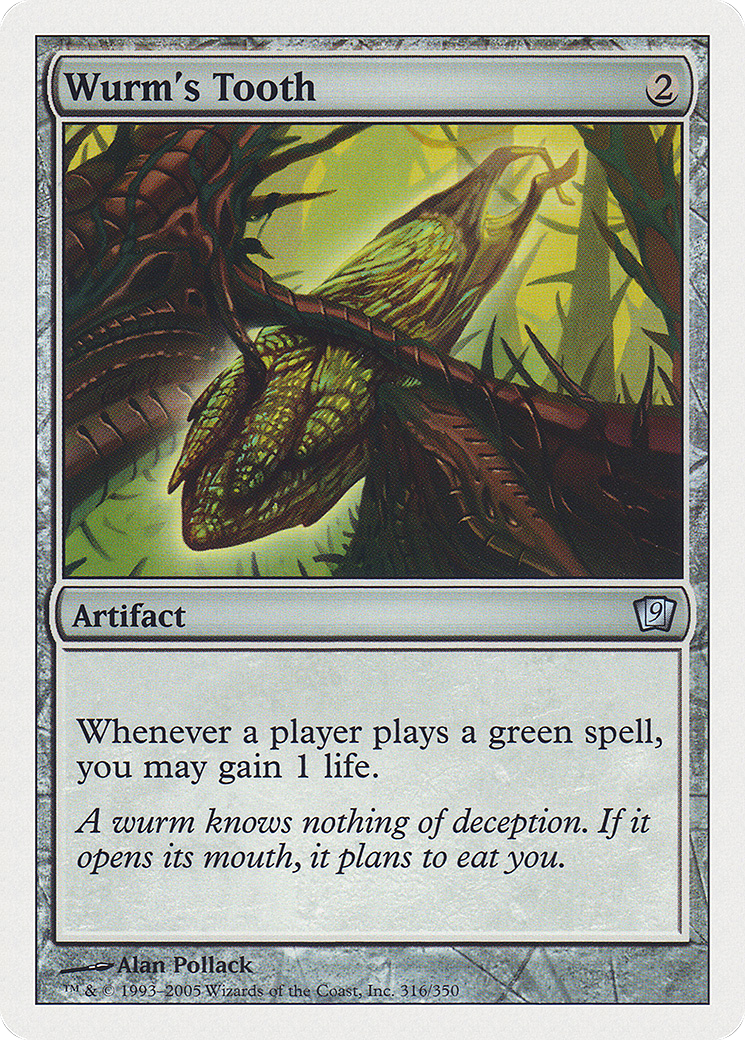 Wurm's Tooth (9ED-316★) (Foil)