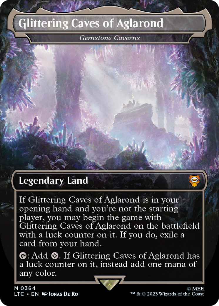 Glittering Caves of Aglarond / Gemstone Caverns (LTC-364) (Borderless) (Foil)