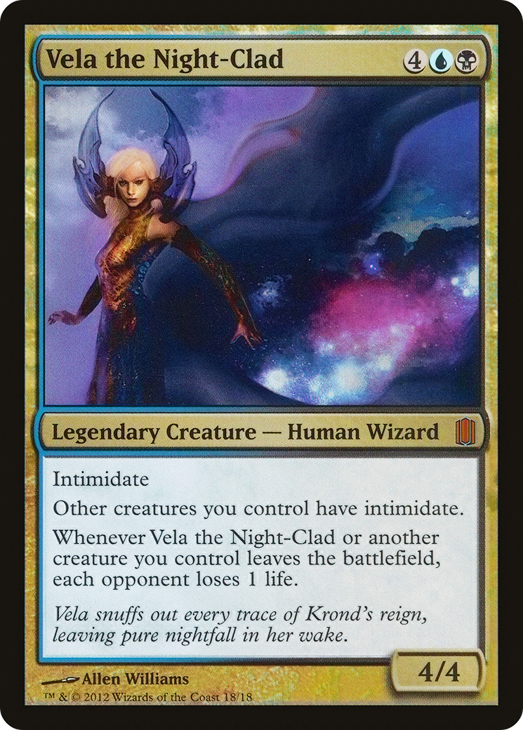 Vela the Night-Clad (CM1-018) (Foil)