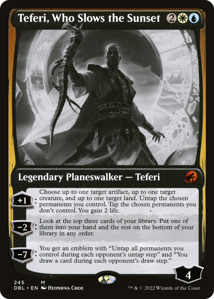Teferi, Who Slows the Sunset (DBL-245) (Foil)