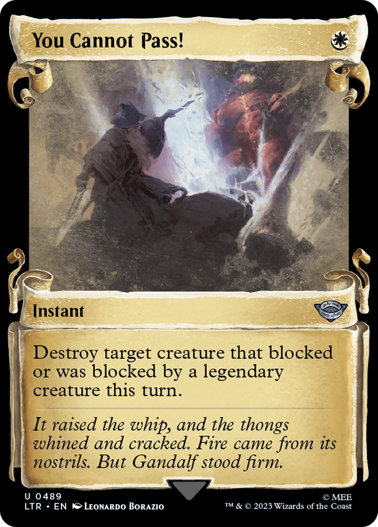 You Cannot Pass! (LTR-489) (Showcase) (Scroll) (Foil)