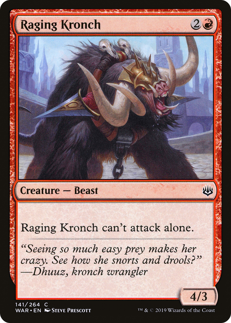 Raging Kronch (WAR-141) (Foil)