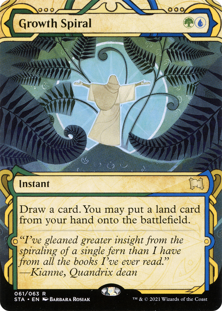 Growth Spiral (STA-61E) (Borderless) (Etched Foil)