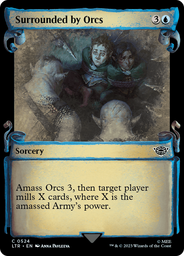 Surrounded by Orcs (LTR-524) (Showcase) (Scroll)