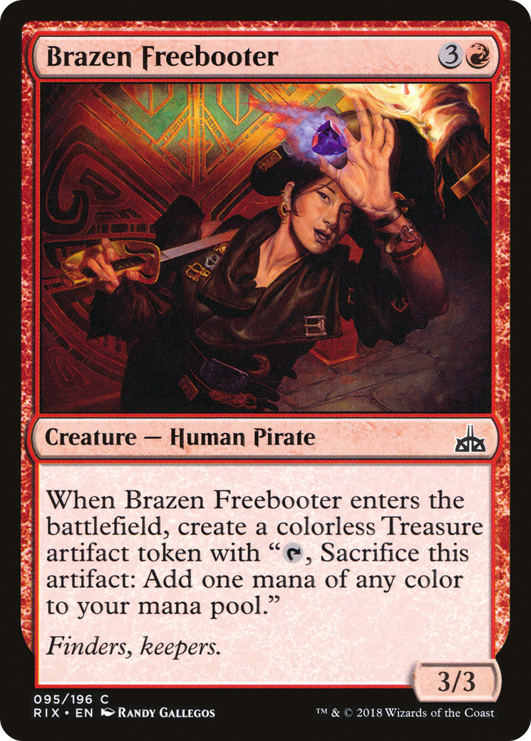 Brazen Freebooter (RIX-095) (Foil)