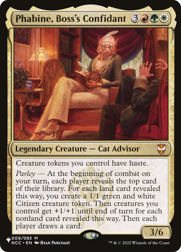 Phabine, Boss's Confidant (LIST-NCC-9)
