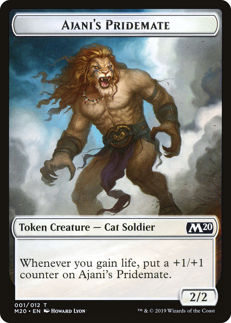 Ajani's Pridemate Token (M20-001)