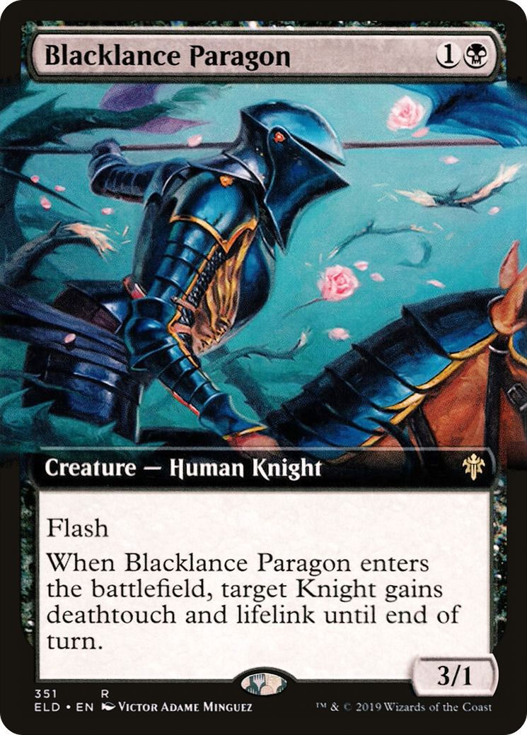 Blacklance Paragon (ELD-351) (Extended Art) (Foil)