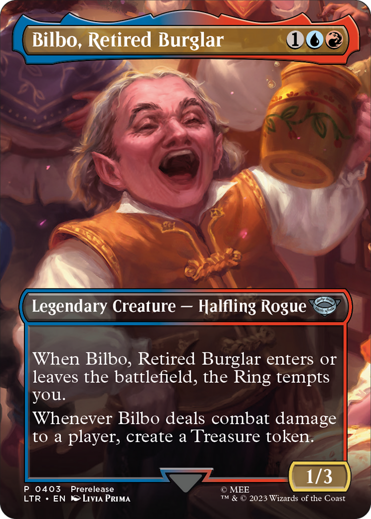 Bilbo, Retired Burglar (LTR-403) (Borderless) (Foil)