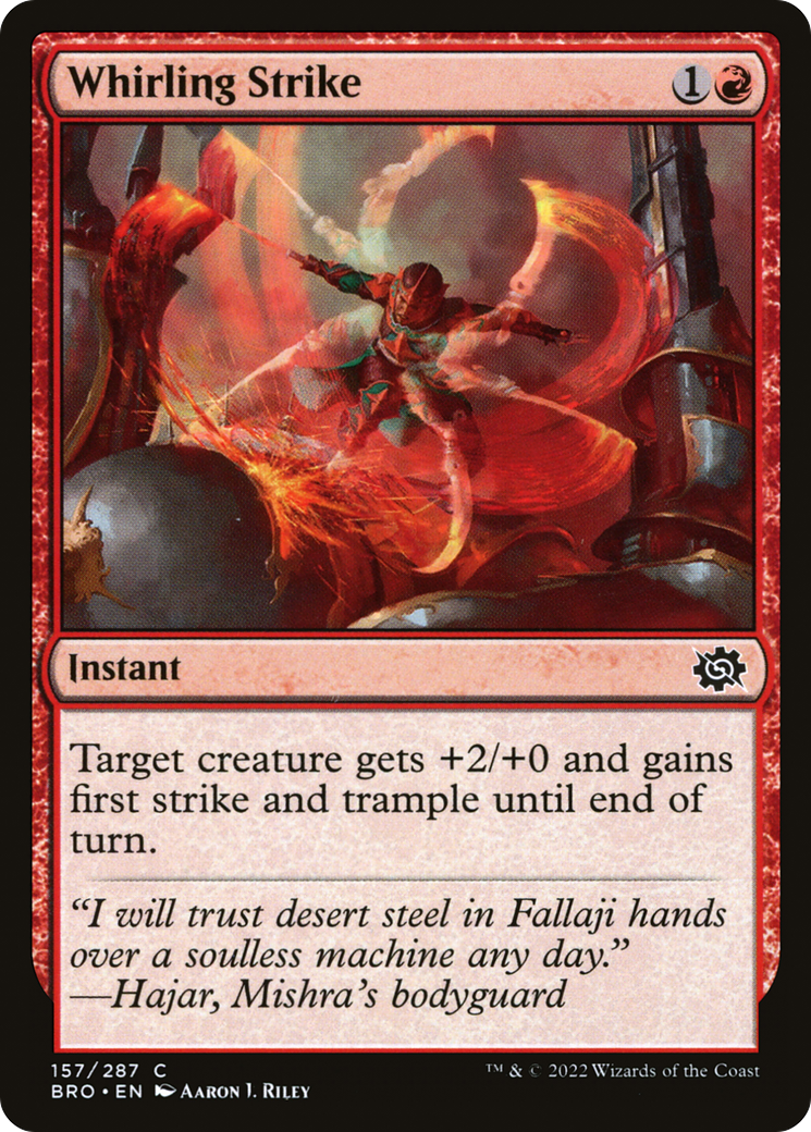 Whirling Strike (BRO-157) (Foil)