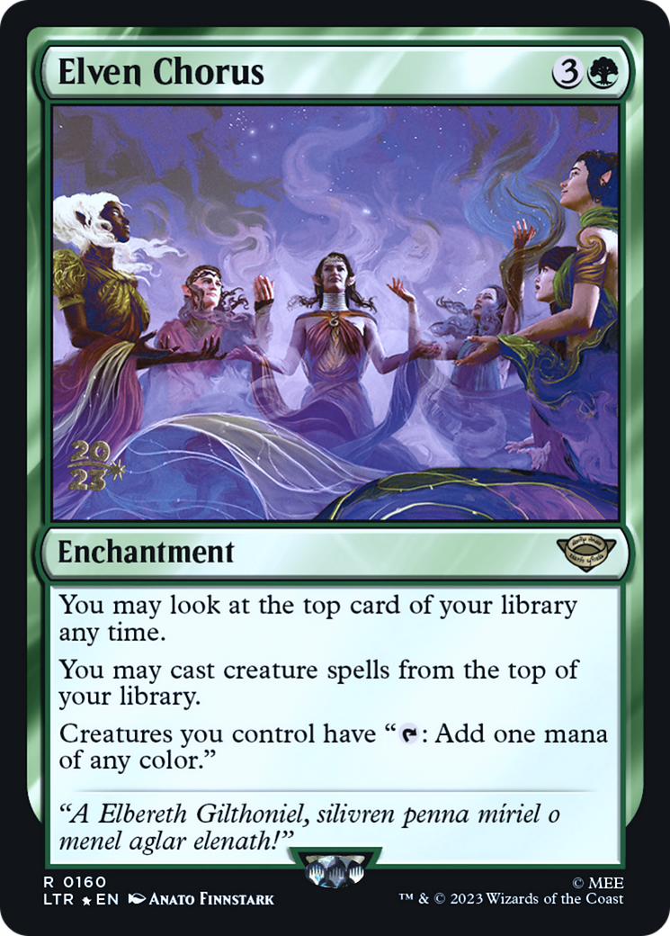 Elven Chorus (PRE-160S) (Foil)