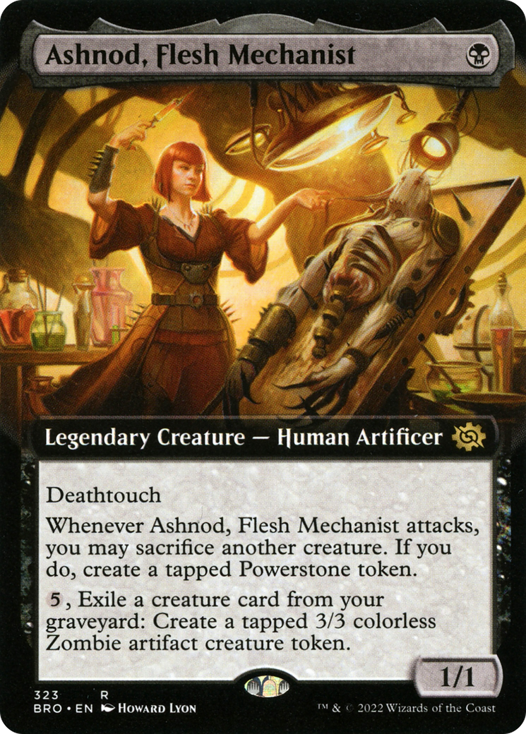 Ashnod, Flesh Mechanist (BRO-323) (Extended Art)