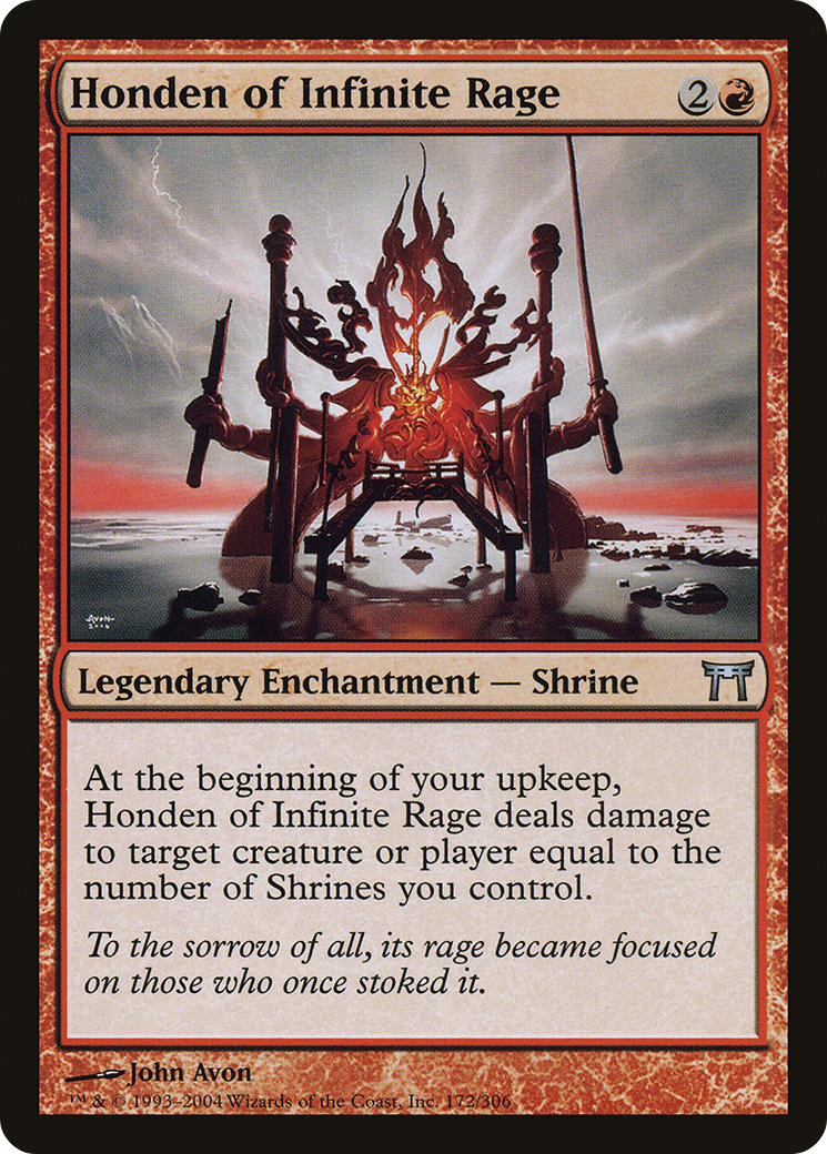 Honden of Infinite Rage (CHK-172) (Foil)
