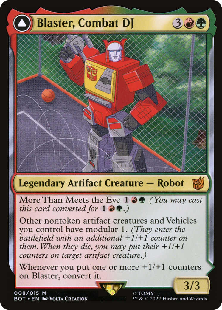 Blaster, Combat DJ // Blaster, Morale Booster (BOT-008)