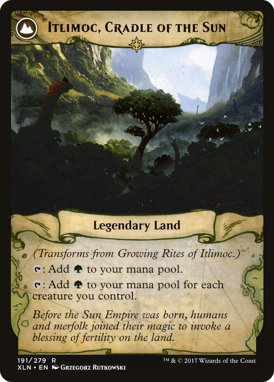 Growing Rites of Itlimoc // Itlimoc, Cradle of the Sun (XLN-191) (Foil)